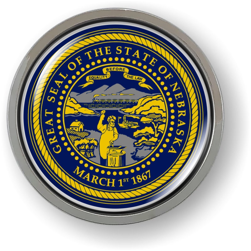 Nebraska - State Flag Emblem